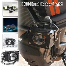 LED Dual Color Headlights High Brightness Universal Motors Motorcycle Lights