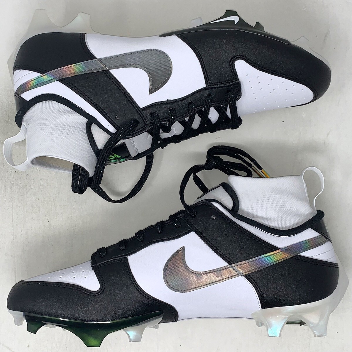 Nike Dunk Low Vapor Edge Panda Black Football Cleat Mens Size 9 BNIB DZ4890-001 Nike Dunk Low Vapor Edge Panda Black Football Cleat, Size 13  main image 3
