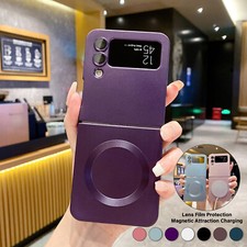 For Samsung Galaxy Z Flip 6 5 4 3 Magsafe Case Matte Magnetic Shockproof Cover
