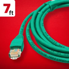 7ft Cat5e Ethernet Cable - RJ45 LAN Universal Network / Internet Cord 350MHz