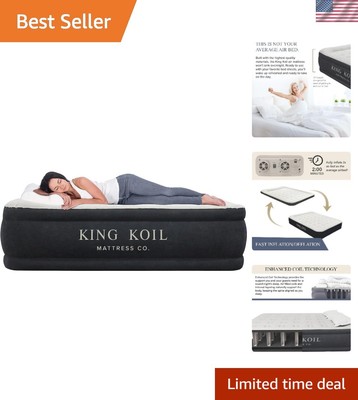 Waterproof Queen Size Airbed with Fast Inflate Pump   Ultimate Comfort Anywhere