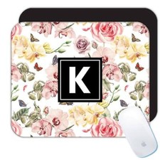 Gift Mousepad : Orchids Butterflies Rose Flowers Seamless Pattern Wedding Invite