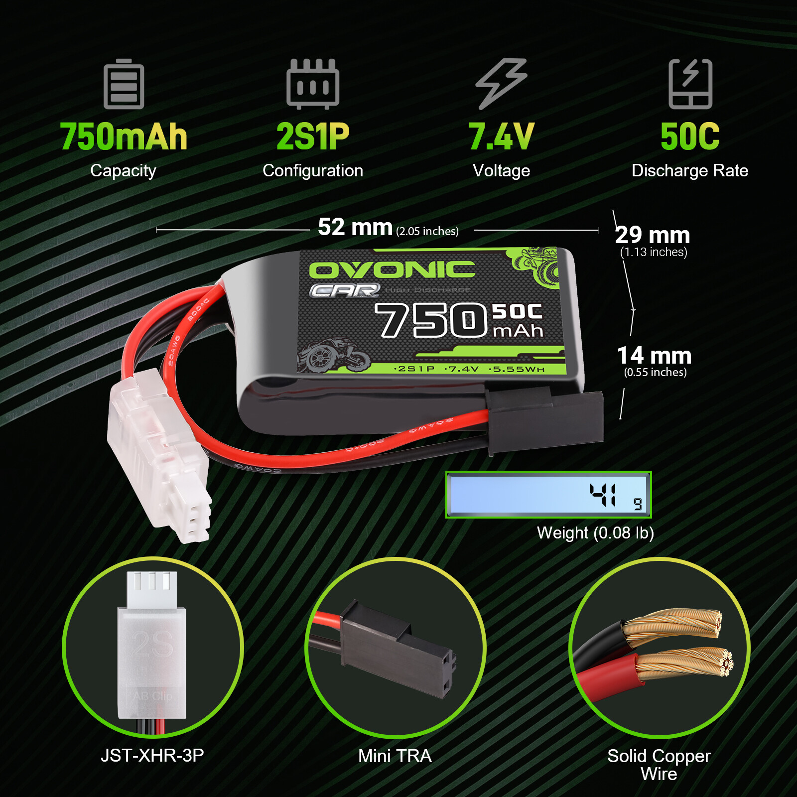 MAKO INDUSTRIES BATTERIA LIPO 7.4v 2000mAh 20C - Arco E Frecce