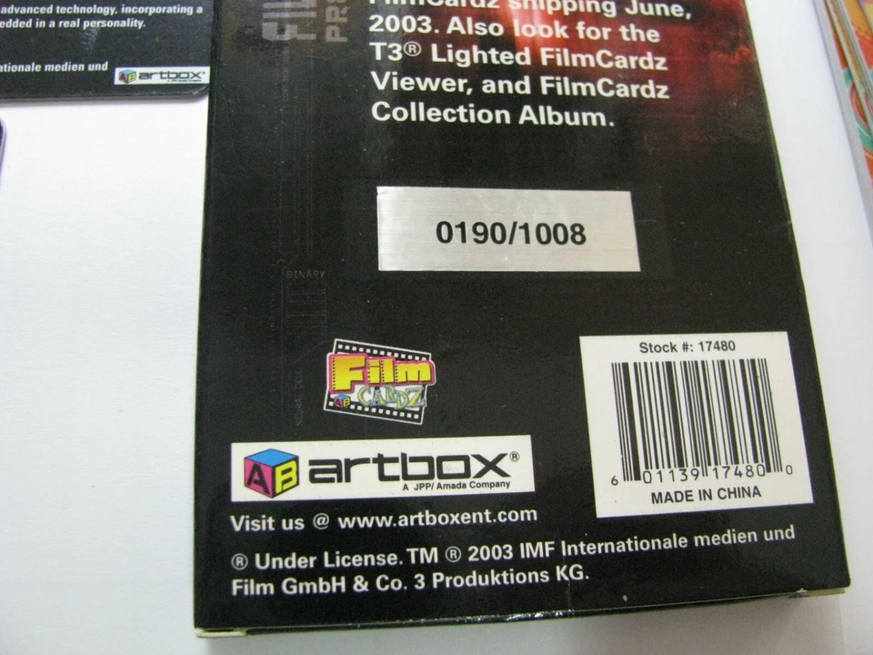 Terminator 3 Rise of the Machines Film Cell Promo Cards Rare Etched foil variety - Image 3 of 3