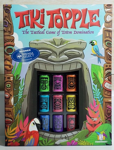 Tiki Topple Strategy  Game - Totem Pole Building Family Board Game - New - Picture 1 of 2