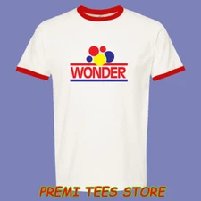 Wonder Bread Company Men's Ringer Red Size S to 3XL
