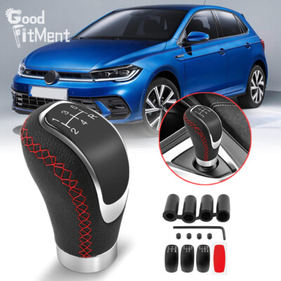 5-Gang Manueller Schalthebelgriff Schaltknauf Schwarz Shift knob für VW Polo