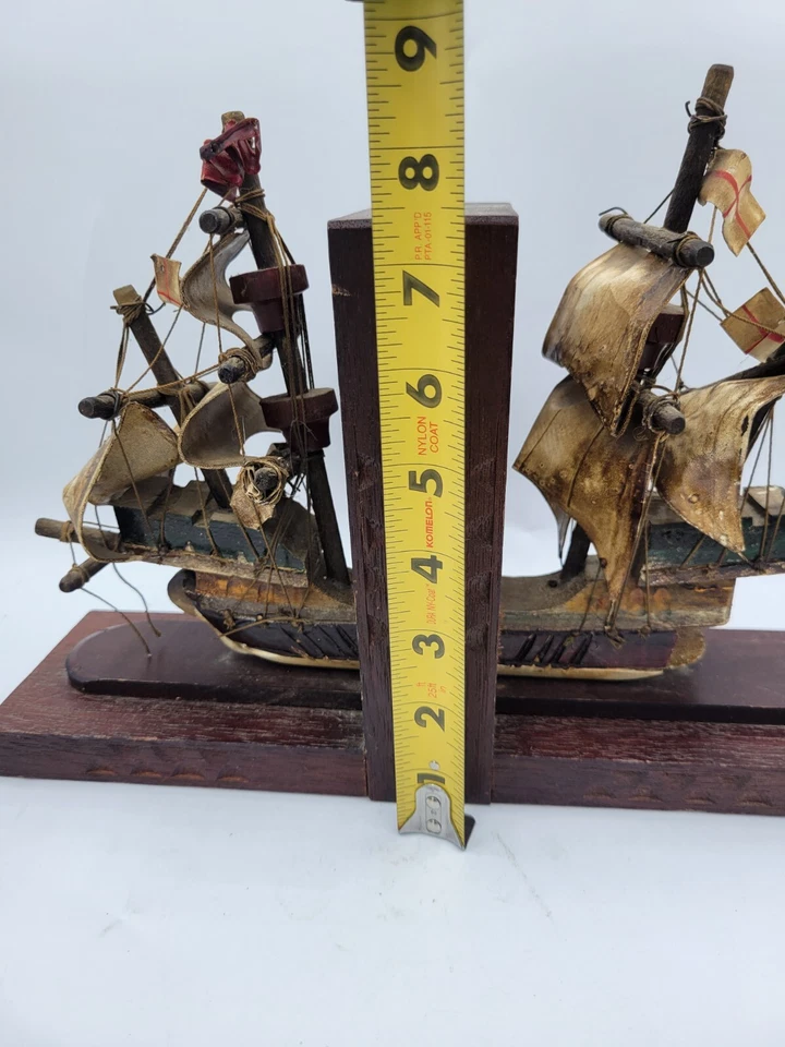 Goleta de vela vintage sujetalibros temáticos náuticos barco pirata coleccionables barcos Foto 2 de 4