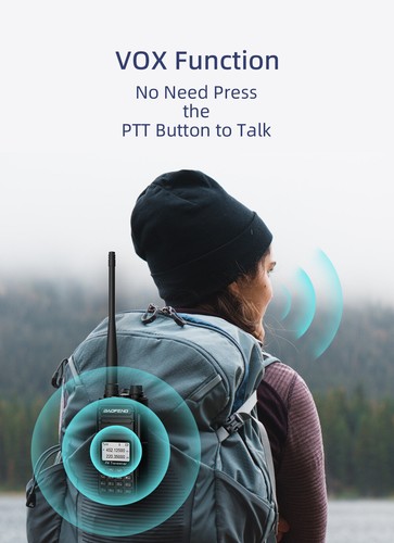 Baofeng BF-K5+ Walkie Talkie Long Range High Power Two Way Radios Type-C MM - Afbeelding 11 van 23