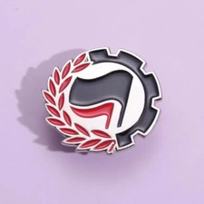 Antifa Enamel Pin Badge - AFA Anti Fascist Action Marxist Socialist Communist UK