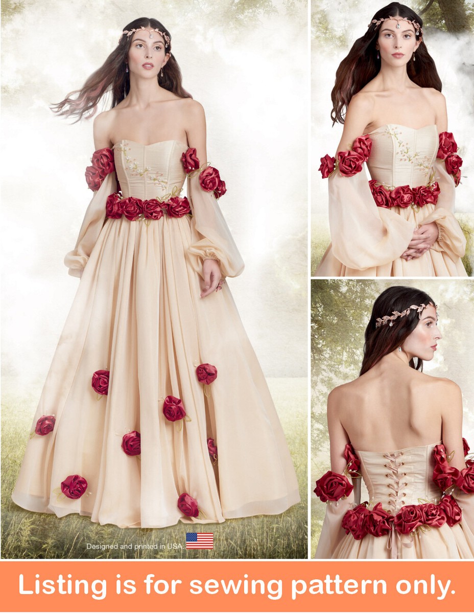 SEWING PATTERN Womens Costume Fairy Fantasy Dress Gown Medieval Plus Size  11605 | eBay