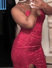 red prom dress size medium