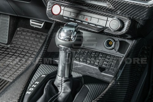 For 24-Up Ford Mustang Interior CARBON FIBER Integrated Center Console Cover - Picture 15 of 24