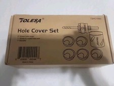 Tolesa Hole Saw Cover Set Computer Wire Covers Desk Oraganizer