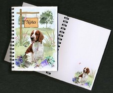 Welsh Springer Spaniel Dog Notebook/Notepad + small image on each page