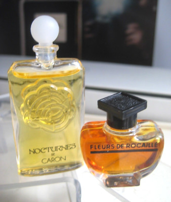  **2pc Vintage Micro Mini  *PARFUM perfume Caron Fleurs de Rocaille Nocturnes