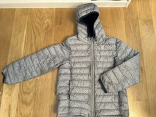 Gap Kids Primaloft Puffer Jacket- Gray/Navy- Medium
