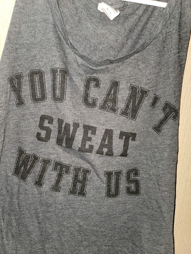 Pink By Victoria's Secret You Cant Sweat With Us Active Muscle Tank Size Medium - Picture 2 of 6