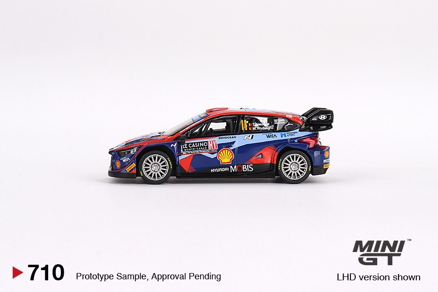 HYUNDAI i20 N Rally1 ミニカー 優勝記念 1/500 未使用 Mini GT - Hyundai i20 N Rally1 - 2023 Rally MonteCarlo 3rd