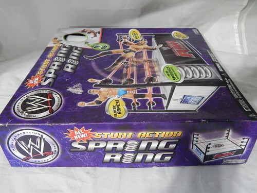 Nuevo anillo sellado 2007 Jakks Pacific Stunt Action Spring Smack Down RAW NUEVO EN CAJA WWF - Imagen 5 de 9