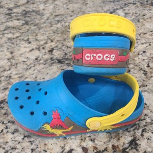 dinosaur light up crocs