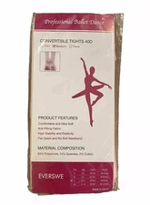 NEW Everswe Youth Size Large 8-10 Pink Tights Ballet Convertible 40D