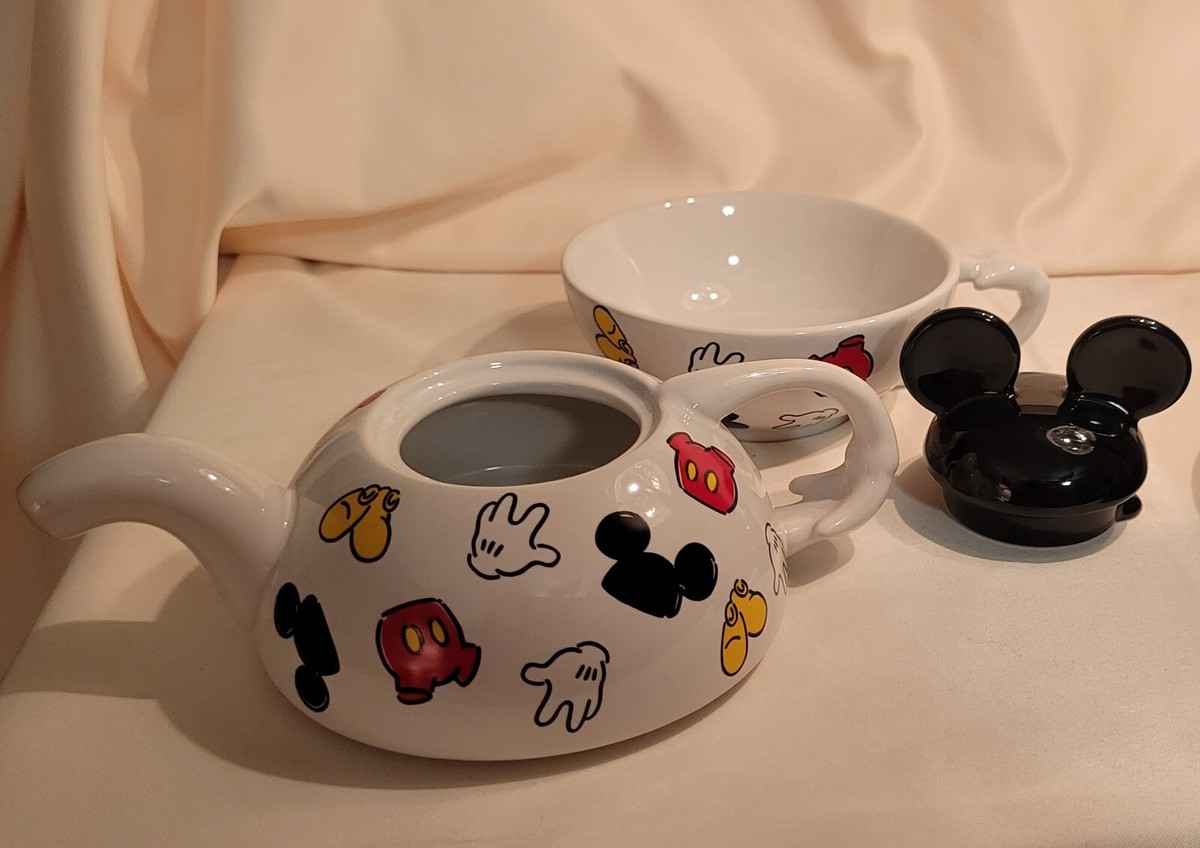 Vintage Walt Disney Mickey Mouse, Tea For One, Cup & Teapot Saucer