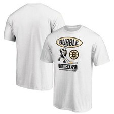 Boston Bruins White 2020 Stanley Cup Playoffs Bound Bubble Hockey XL FANATICS!!!