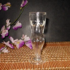 Vintage NUDE LADY BUST SHOT GLASS