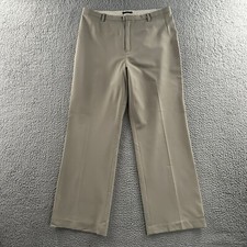 Gap Womens Pants Beige 12 Dress Pant High Rise Wide Leg Stretch Polyester Wool