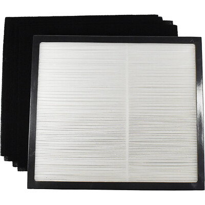 HQRP Air Purifier True HEPA + 4 Carbon Filters Replacement for HoMedics AF-20FL