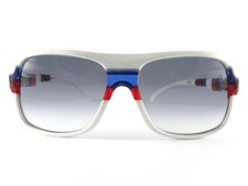 NEW VINTAGE PIERRE CARDIN C873 SKI FRENCH FLAG 1970'S OVERSIZED SUNGLASSES