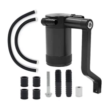 Oil Catch Can Kit Z-Bracket Black Finish For Dodge Challenger Chrysler DSF1099
