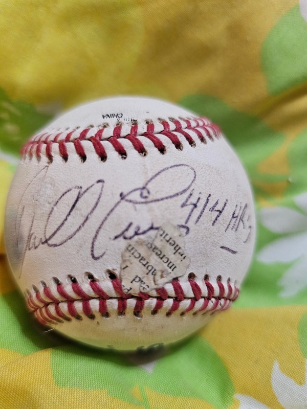 Darrell Evans Signed Baseball "414 HR's" Braves - COA JSA