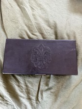 Chrome Hearts Leather Sunglasses Case Premium Black