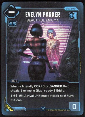 Evelyn Parker - Beautiful Enigma (Rare) [ - B107] ENCyberpunk TCGWelcome to Ni...