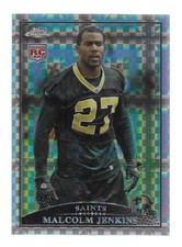 Malcolm Jenkins 2009 Topps Chrome Refractor RC #TC127 Saints / Buckeyes