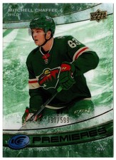 2022-23 Upper Deck Ice Premieres Green MITCHELL CHAFFEE 202 #/599 Minnesota Wild