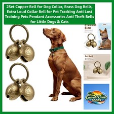 Polished Copper Pet Bells for Dogs  Cats - Loud Anti-Loss Collar Accessories
