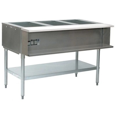 Eagle Group AWT4-NG-1X 4-well water bath Steam Table 63-1/2'' Natural Gas
