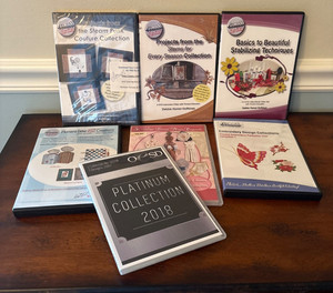 Floriani, OESD  & Anita Goodesign Embroidery Patterns on CD Lot of 7