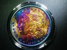 UNC.+  1889 MORGAN SILVER DOLLAR BEAUTIFULLY TONED COLLECTOR GRADE COIN M-1276