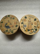 Lot 2 Vintage EARLY AMERICAN OLD SPICE Bath Powder by SHULTON - Empty