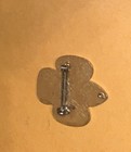 Vintage Girl Scouts USA Eagle Trefoil Pin Gold Tone Metal Uniform Badge nice — photo 3