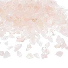 350Pcs Chip Stone Beads Crystals Gemstone for DIY Jewelry Making Light Pink