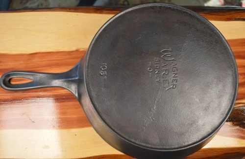 Vintage Wagner Ware Sidney 0, 7 inch Cast Iron Skillet Rare & Highly Collectible
