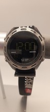 Diesel DZ1914 Digital Watch Black Nylon Strap Vintage-Style Bezel