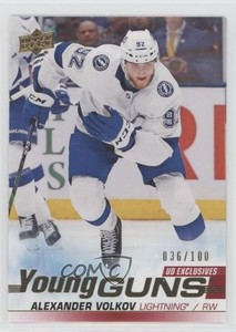 2019-20 Upper Deck Young Guns UD Exclusives /100 Alexander Volkov #488 Rookie RC