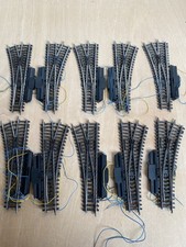 10 X Märklin 2262/2263 K-Gleis Weichen 7549 Antrieb Vollprofil