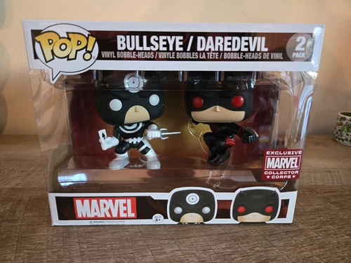 Funko Pop! Marvel -Bullseye + Daredevil 2 Pack Marvel Collectors Corps Exclusive